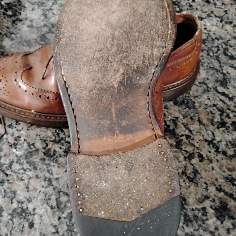 Vintage Trickers Brown Leather Men's Brogue Shoes - Picture 12 of 13